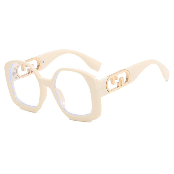 Women oversized sunglasses with extravagant geometric frame and elegant accents Stornfield