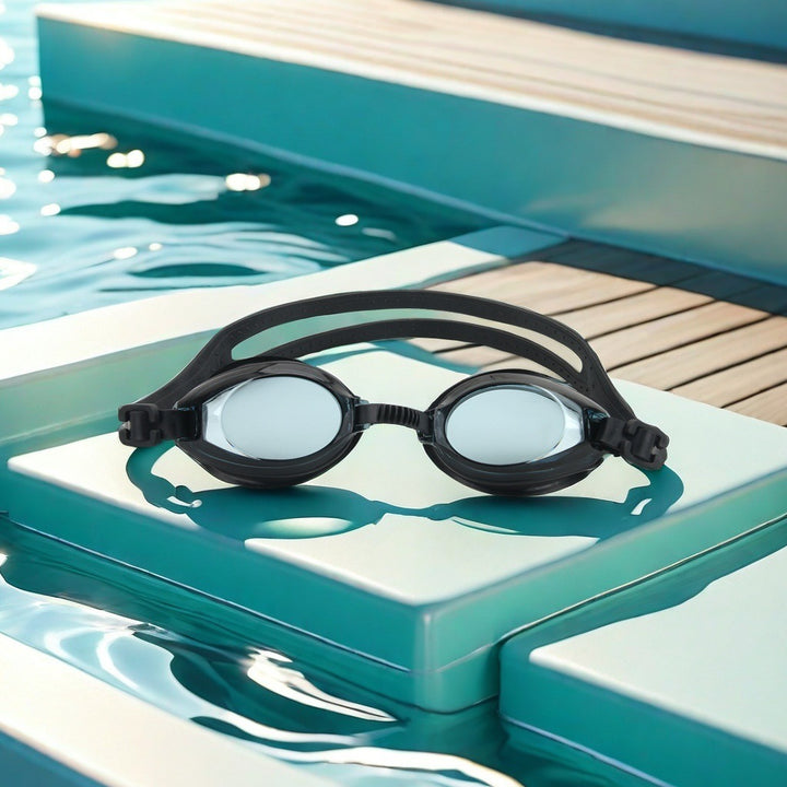 Swim goggles with scratch-resistant lenses and adjustable headstrap Stornfield