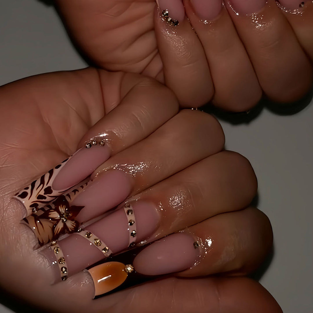 Elegant Acrylic Press-On Nail Art Set Stornfield