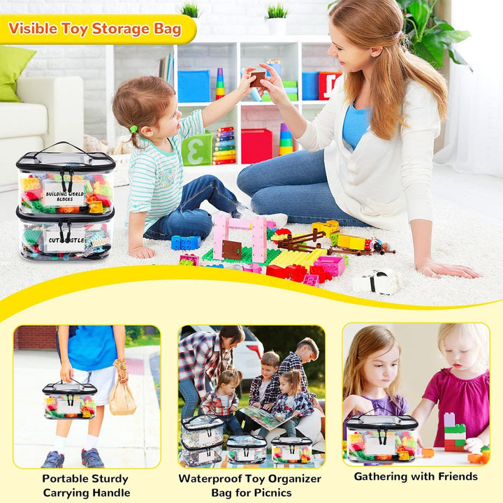 Transparent Storage Organizer for Building Blocks Stornfield