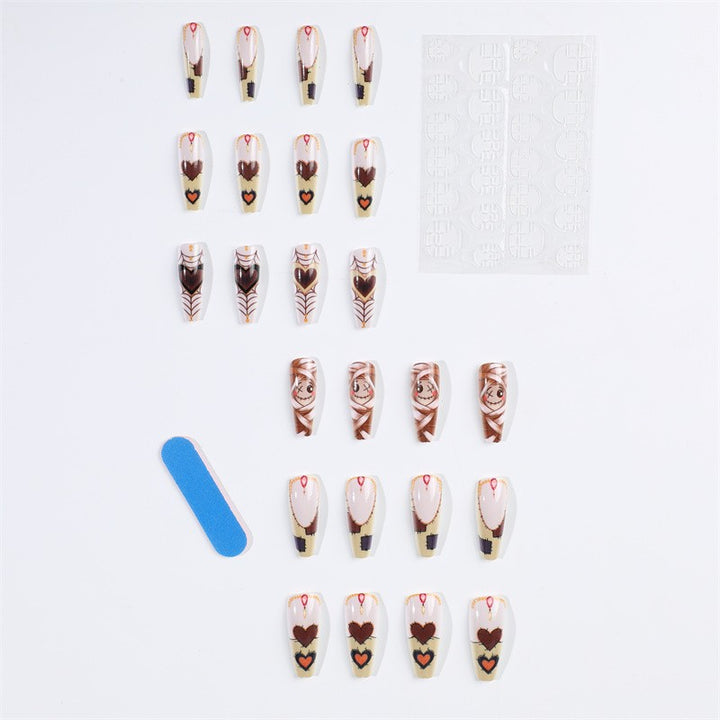 Stylish artificial nails in abstract design Stornfield