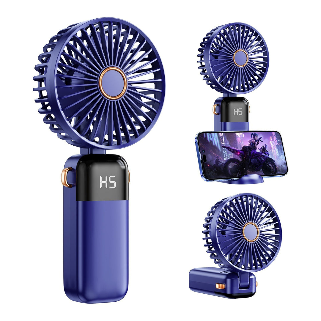 Cooling Portable Bladeless Mini Handheld Fan with Digital Speed Display Stornfield