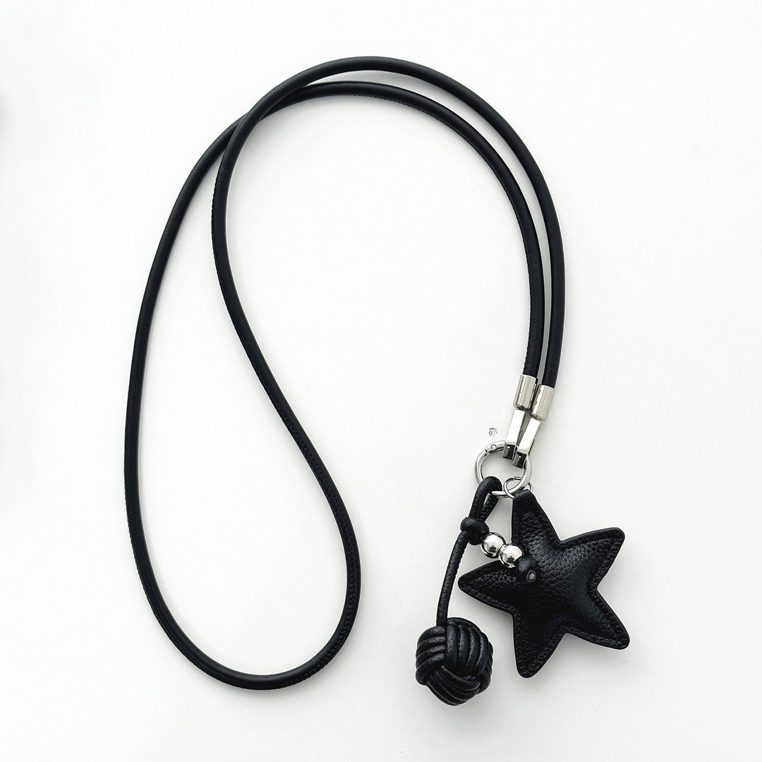Star-Shaped Leather Phone Lanyard Stornfield