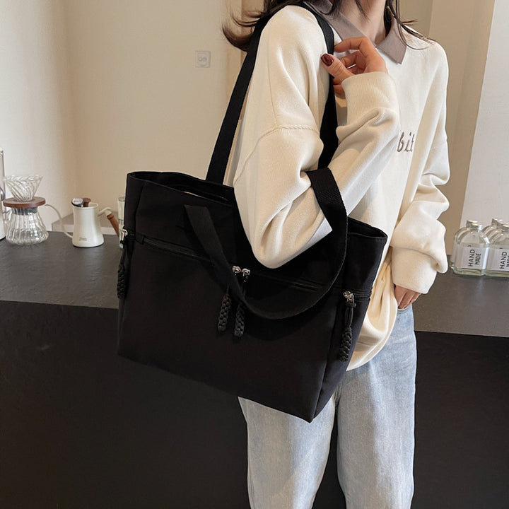 Versatile Zippered Canvas Tote Bag Stornfield