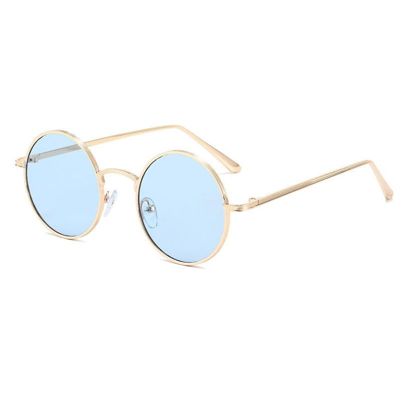 Ladies fashionable glasses with round lenses and fine metal frame Stornfield