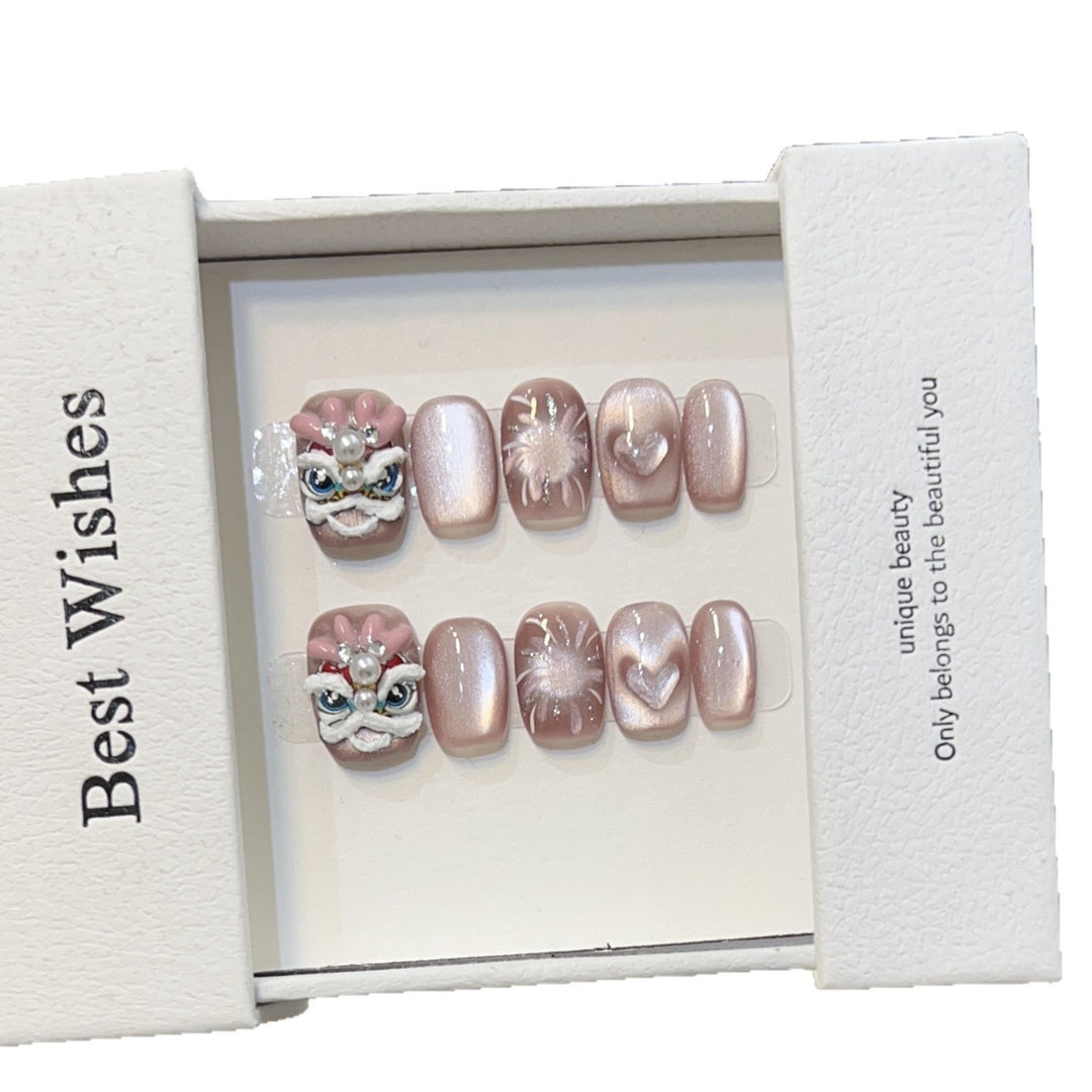 Artistic Themed Press-On Nails