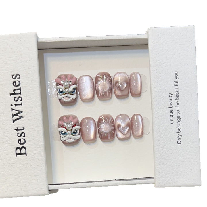 Artistic Themed Press-On Nails