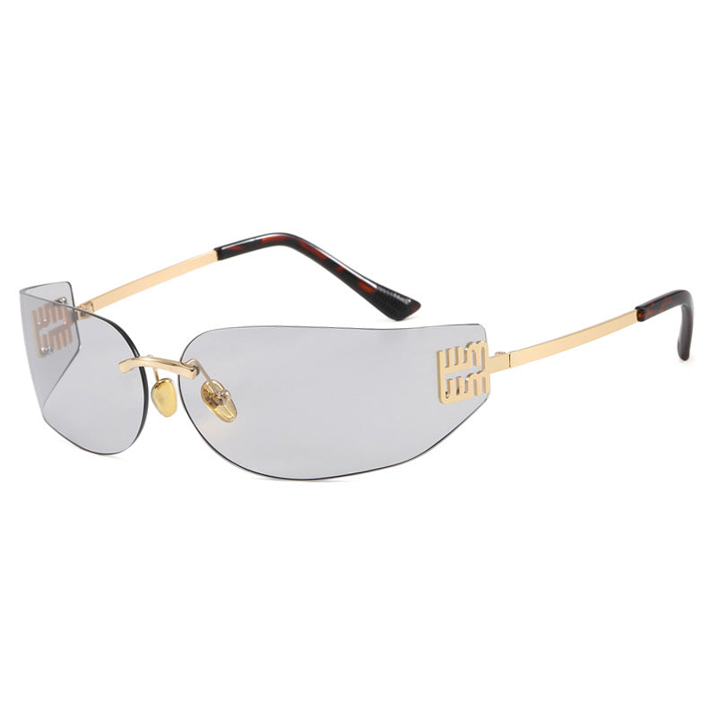 Women's futuristic designer sunglasses with unusual frame and UV protection Stornfield