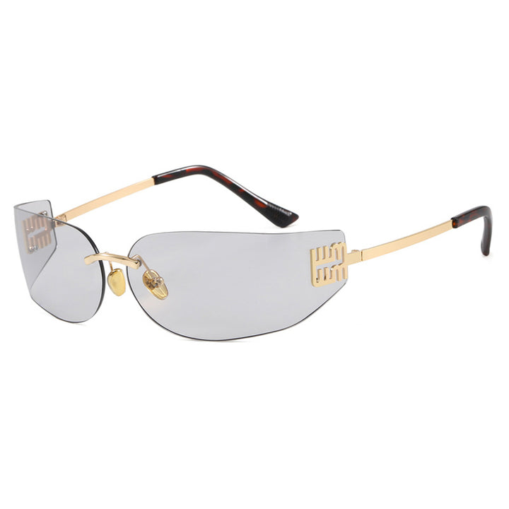 Women's futuristic designer sunglasses with unusual frame and UV protection Stornfield