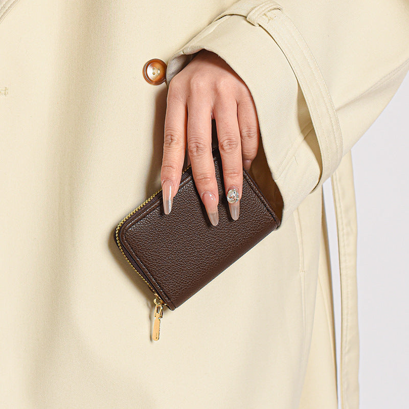 Premium Leather Zipper Wallet