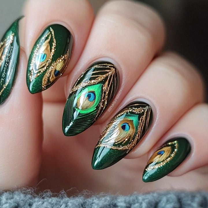Elegant Peacock Nail Art Kit Stornfield