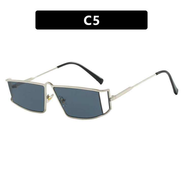 Ladies trendy sunglasses in a futuristic design with square lenses Stornfield