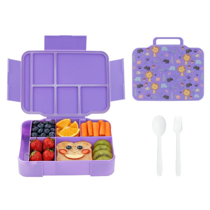 Multi-Compartment Lunch Box with Fun Design
