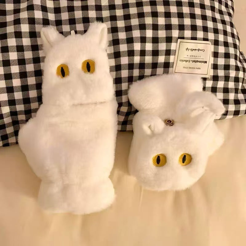 Cute Cat-Themed Plush Mittens Stornfield
