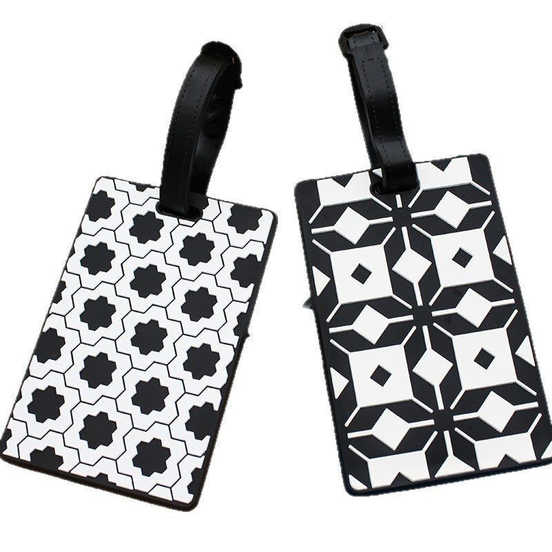 Women's Luggage Tag in Modern Geometric Design Bowlift