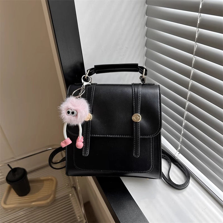 Textured Vegan Leather Satchel Stornfield