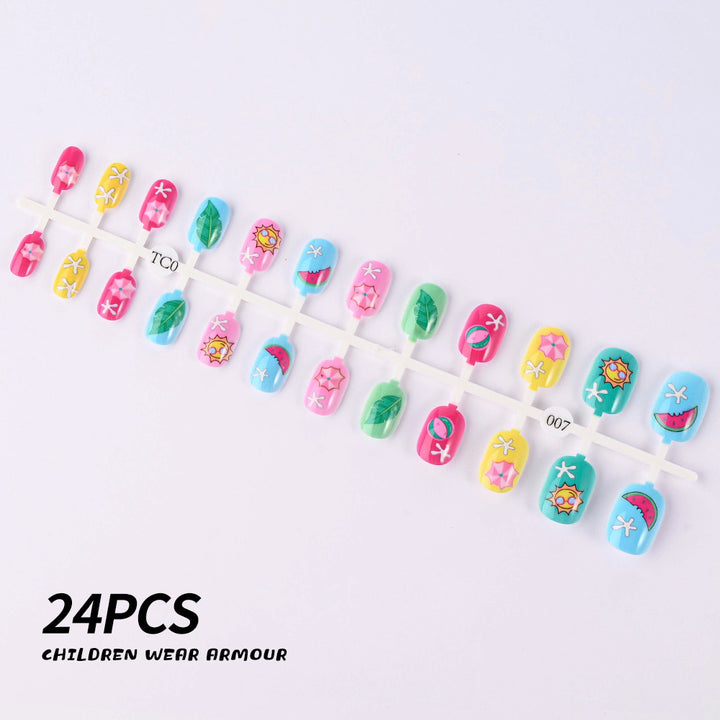 Children's Fun-Themed Press-On Nail Set Stornfield