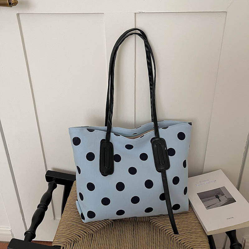 Trendy Polka Dot Tote Bag