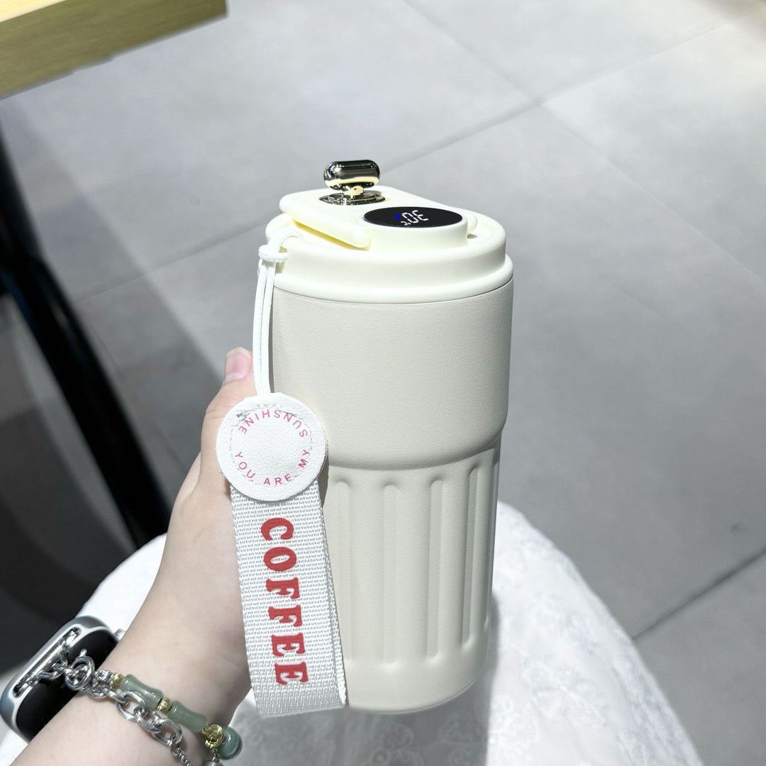 Ladies insulated cup with practical carrying strap Stornfield