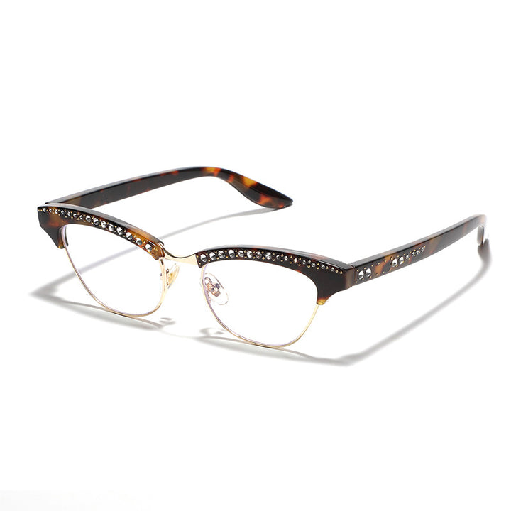 Women's Cat Eye Glasses with Elegant Glitter Details Stornfield
