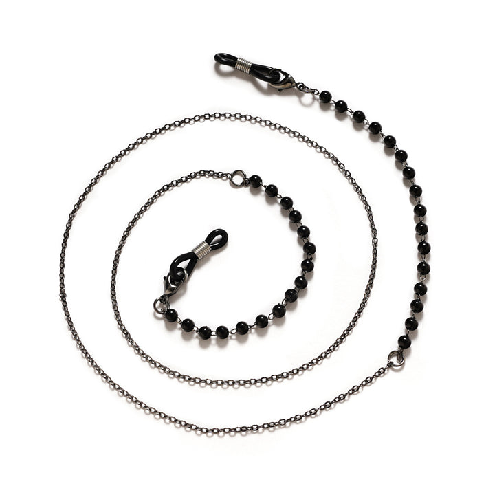 Premium Black Beaded Eyewear Chain Stornfield