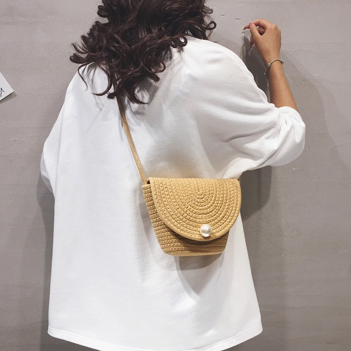 Ladies Stylish Clutch made of woven material Stornfield