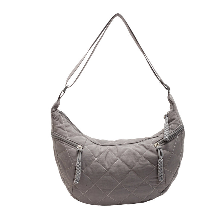 Quilted Soft Fabric Hobo Handbag Stornfield