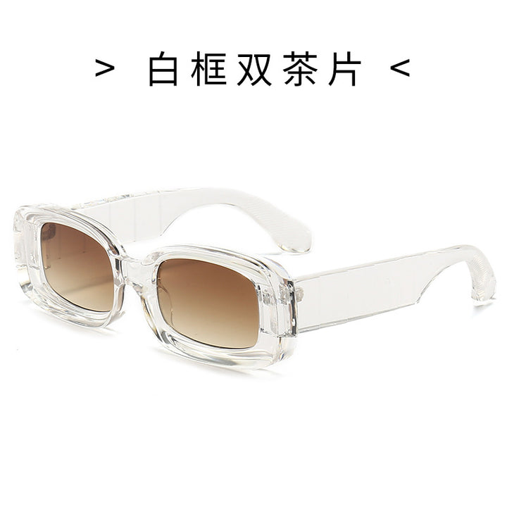 Women's Square Sunglasses with Transparent Frame Stornfield