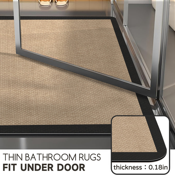 Soft Textured Bathroom Mat Set