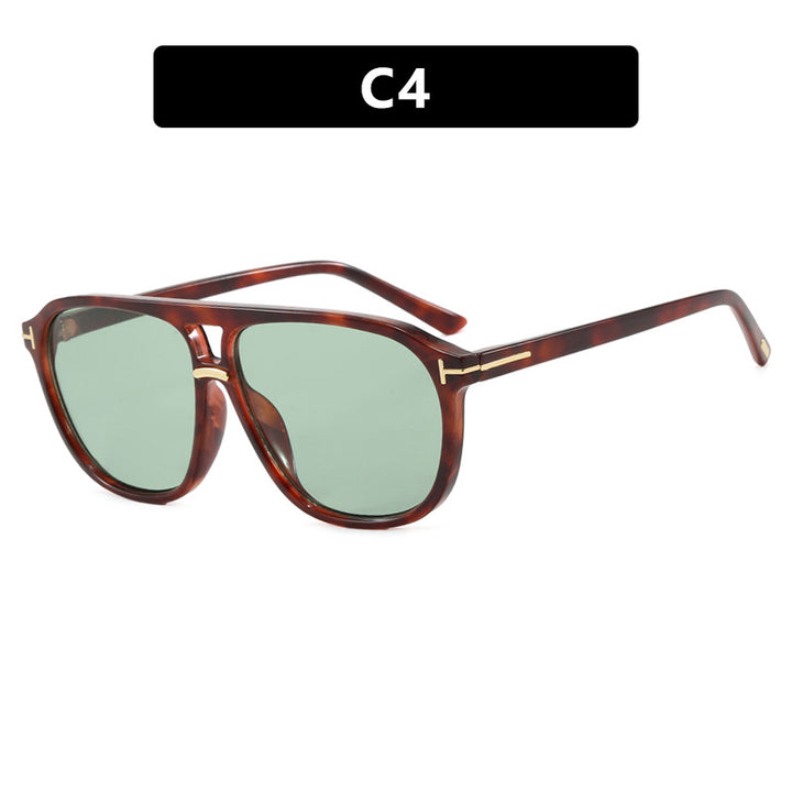 Women's square sunglasses with luxurious tortoiseshell pattern and polarized lenses Stornfield