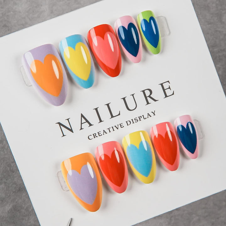 Creative Heart Design Press-On Nail Set