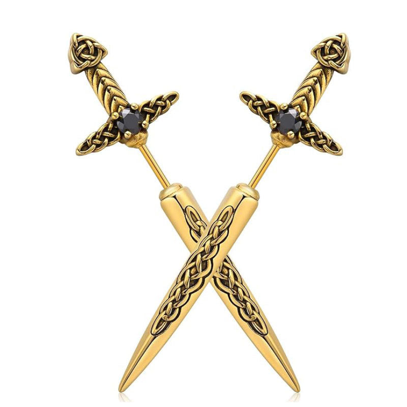 Gothic Sword-Shaped Earrings Stornfield