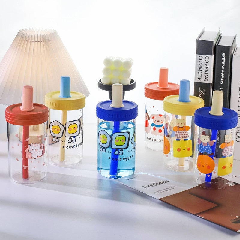 Women creative drinking container with practical silicone surface and playful animal design Stornfield