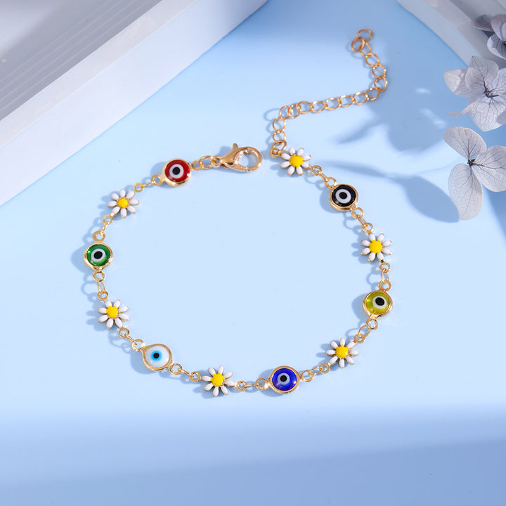 Charming Daisy and Evil Eye Bracelet Stornfield