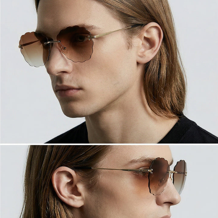 Ladies fashionable sunglasses in unique flower frame Stornfield
