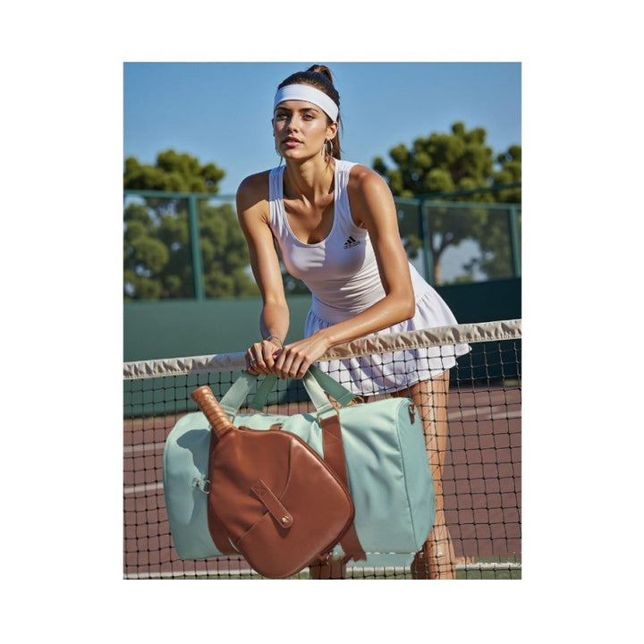 Elegant sports and travel bag with integrated accessory compartment Stornfield