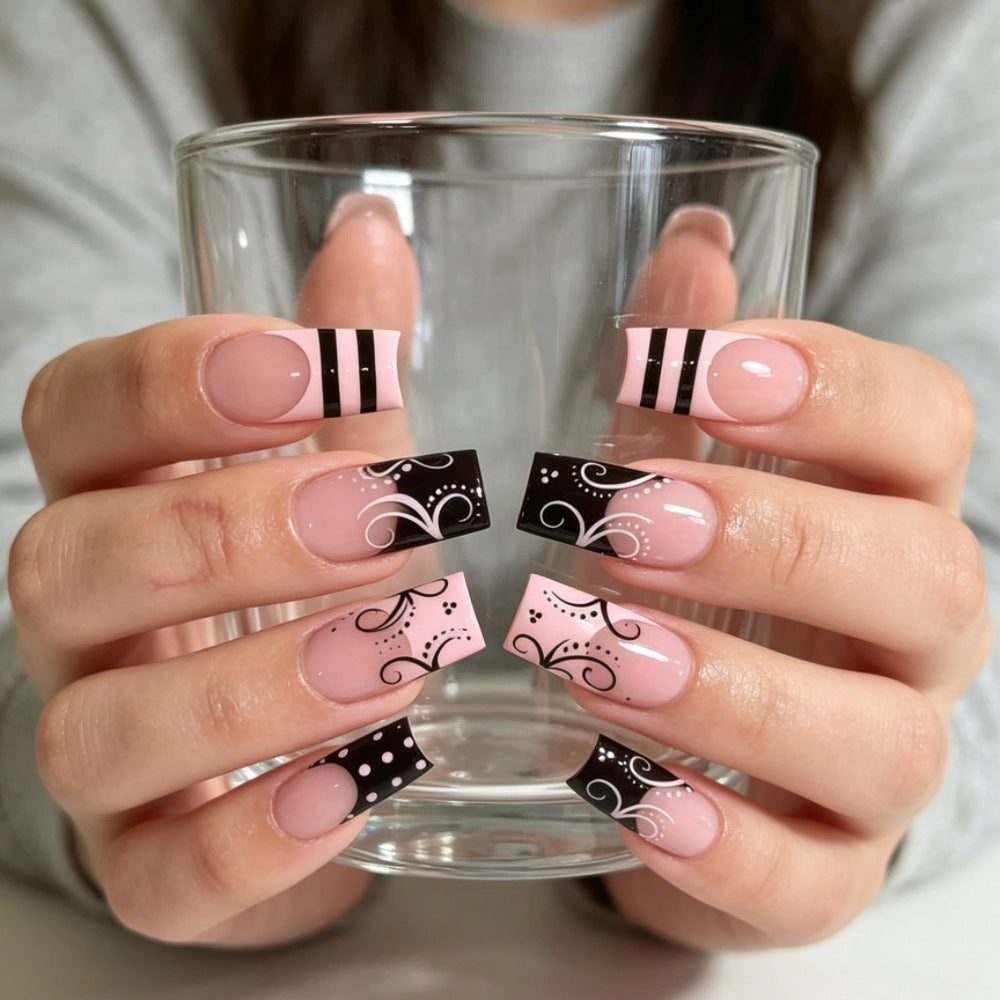 Artificial nails with elegant designer print Stornfield