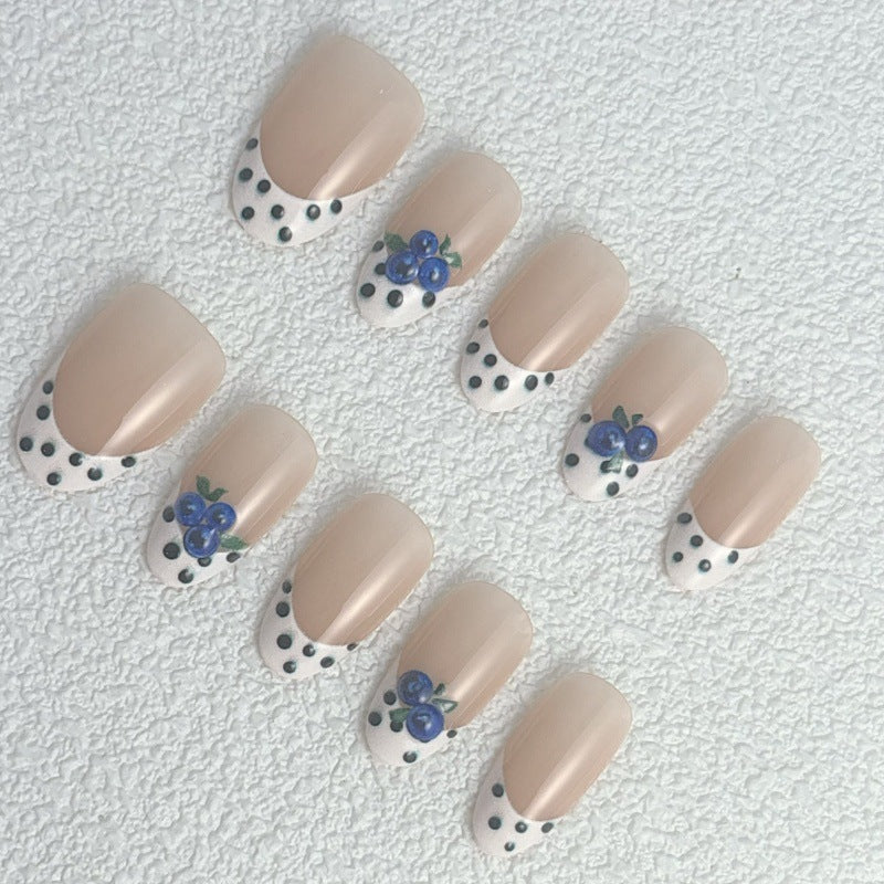 Creative artificial nails with berry pattern Stornfield