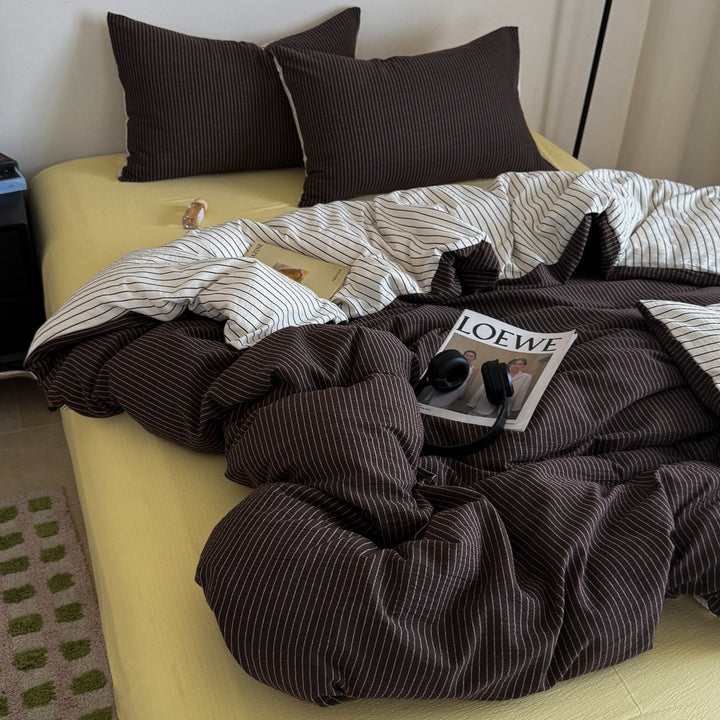 Modern Striped Duvet Cover Set