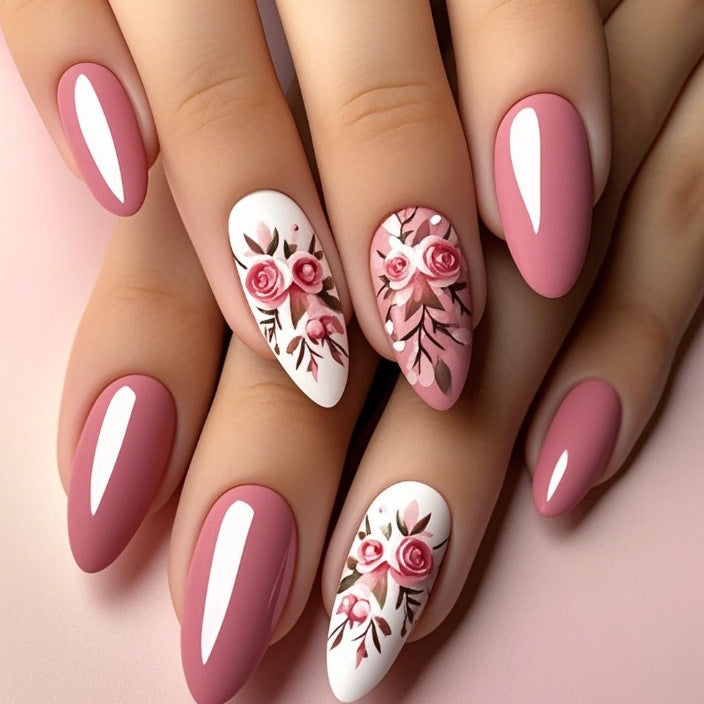 Elegant Floral Nail Art Design Stornfield