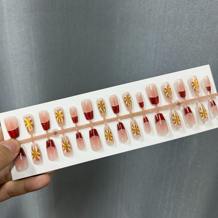 Artistic Ombre Press-On Nail Tips Set Stornfield