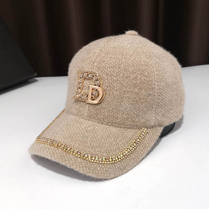 Women's Luxury Embellished Fleece Baseball Cap Stornfield