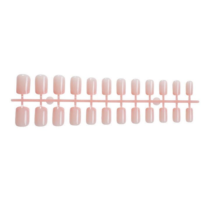 Artificial artificial nails with elegant gradient color and glitter accents Stornfield
