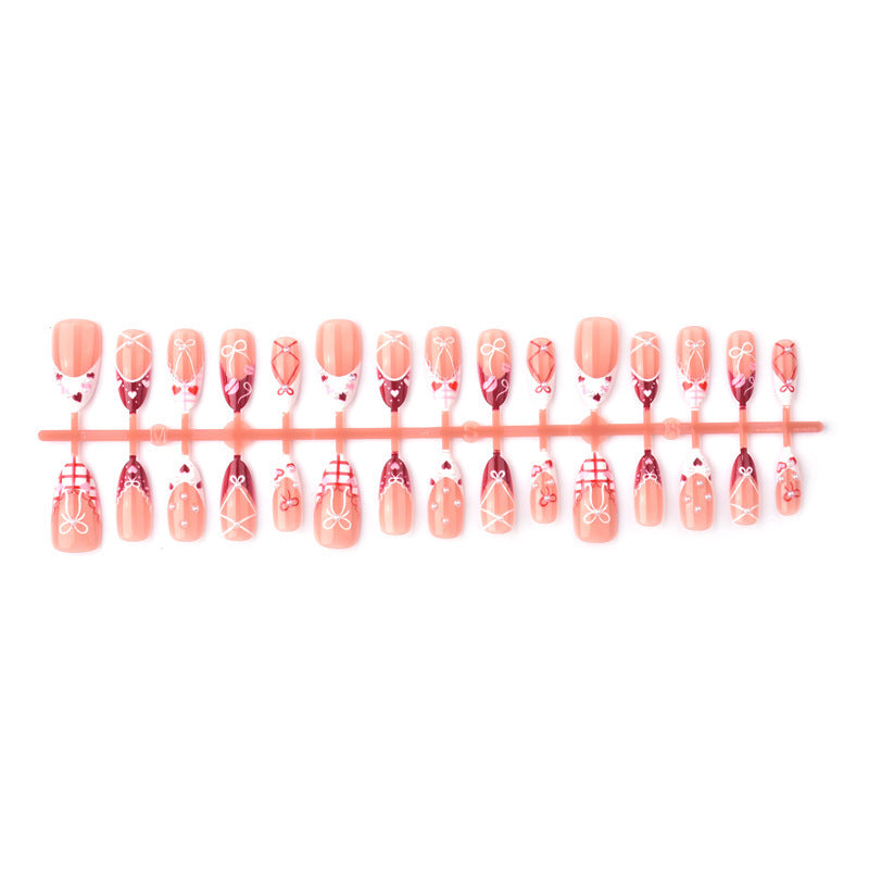 Decorative artificial nails in romantic design Stornfield
