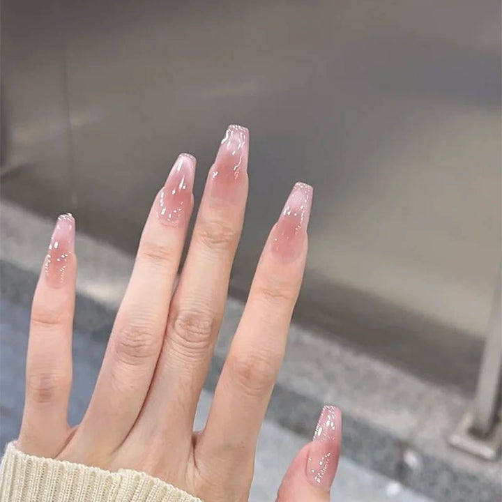 Glossy Long Tip Nail Extensions