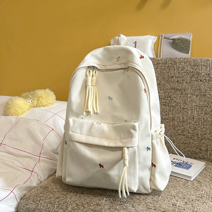 Stylish Floral-Embellished Backpack Stornfield