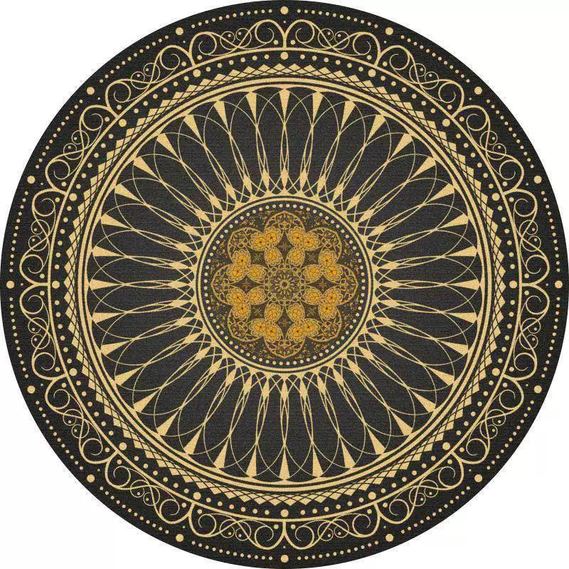 Round Vintage Area Rug