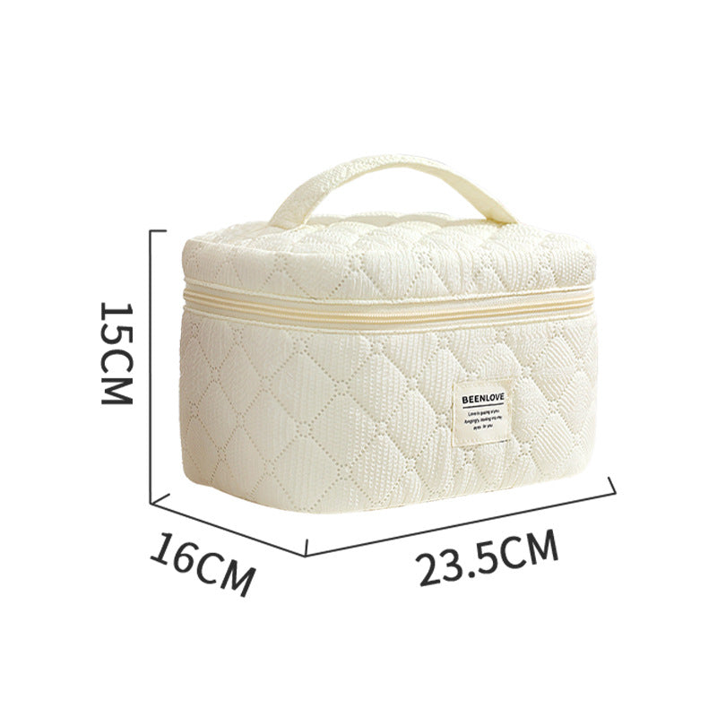 Quilted Multi-Compartment Makeup Organizer Stornfield