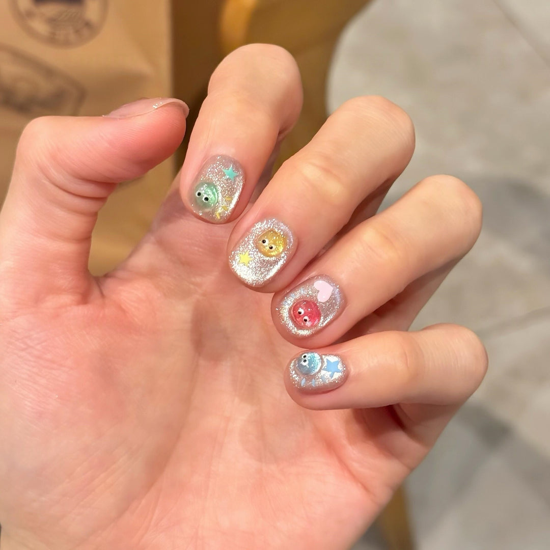 Creative Art Nail Tips with Playful Animal Design Stornfield