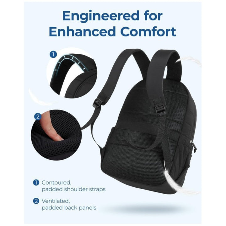 Unisex spacious backpack with insulated compartments and ergonomic carrying system Stornfield